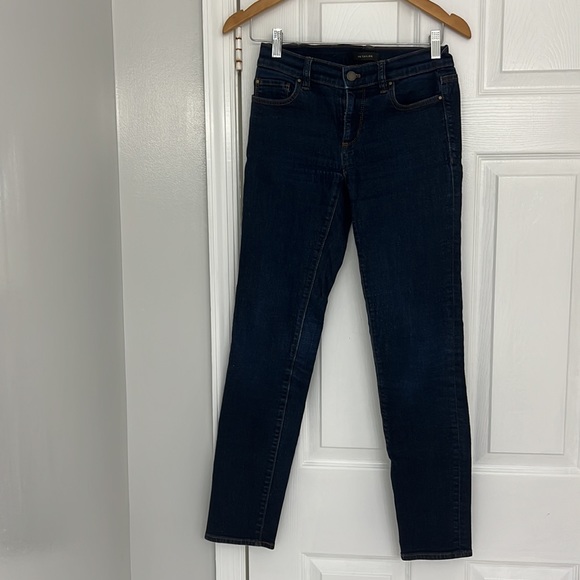 Ann Taylor dark wash skinny jeans - Picture 1 of 5
